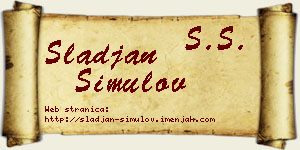 Slađan Simulov vizit kartica